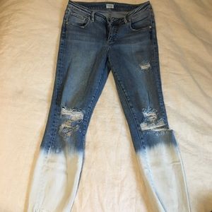 Silver Jeans CO color block distressed jeans